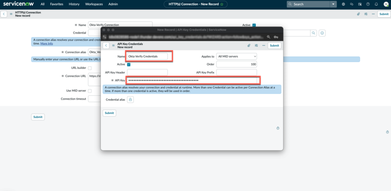 API Key Credentials