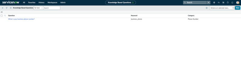 Knowledge Based Question - list