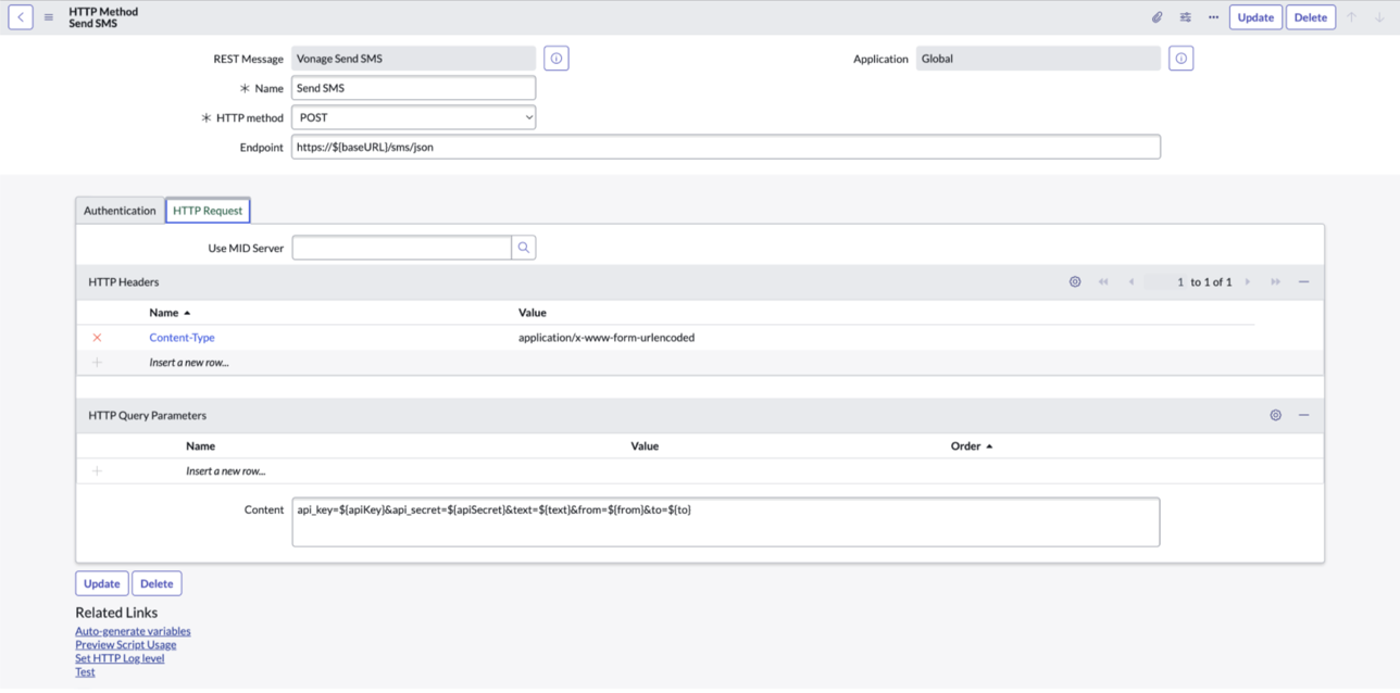 HTTP Method