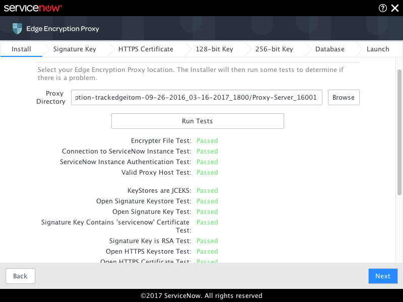 Edge Encryption proxy installation tests