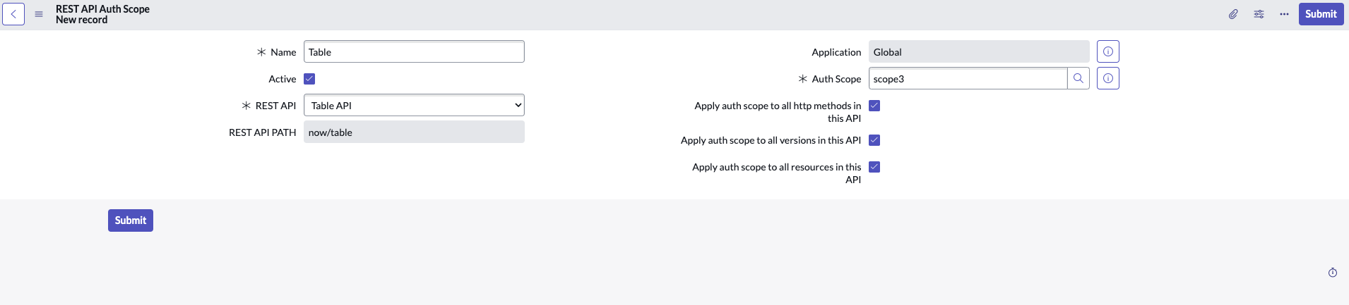 REST API Auth Scope3