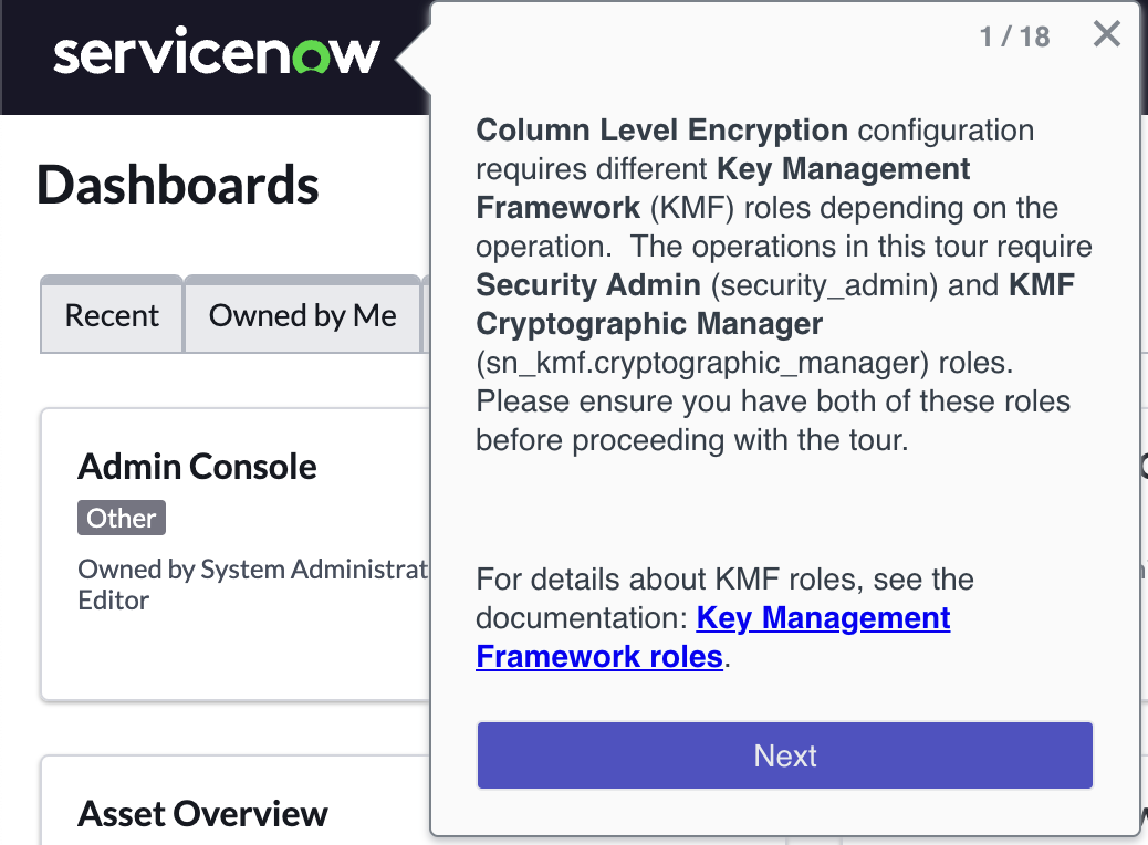 The Column Level Encryption Enterprise tour.