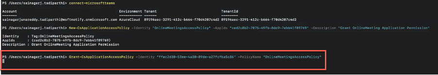 User permissions