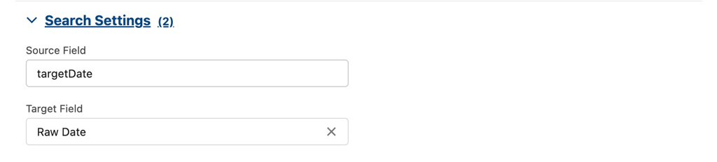 Search settings