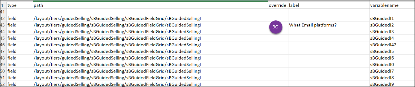 Field grid