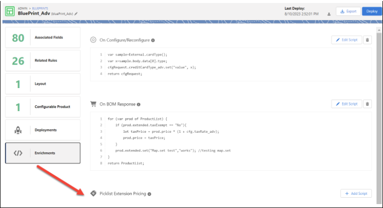 Picklist extension fields
