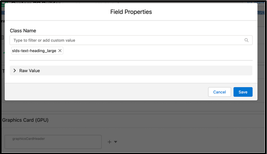 Fieldproperties