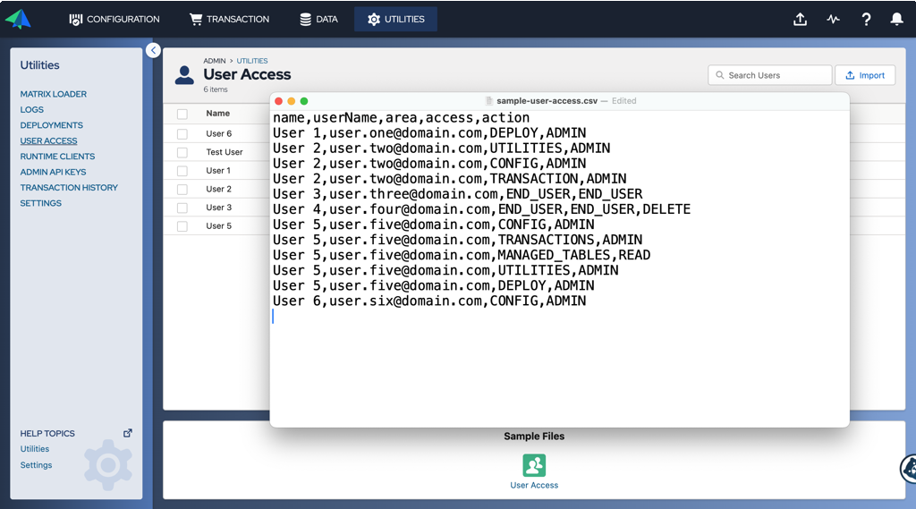 Admin: User Access Control