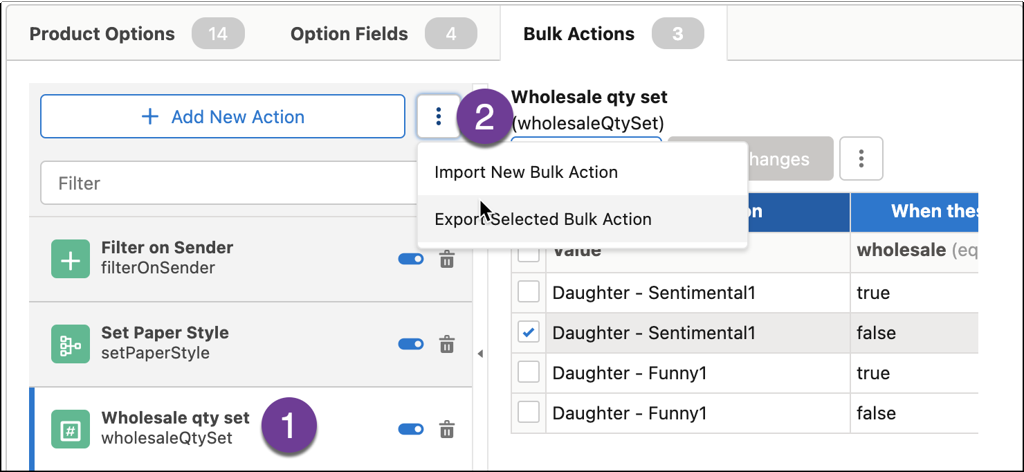 Product Picker: bulk actions