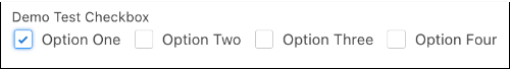 Checkbox options