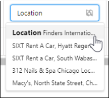 Location lookup