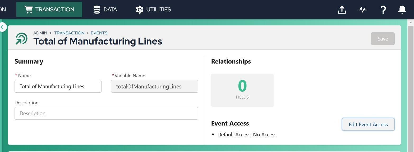 Transaction Manager: Events