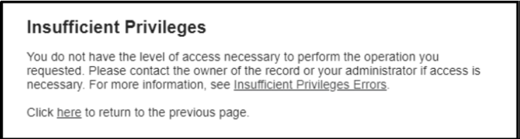 Information message