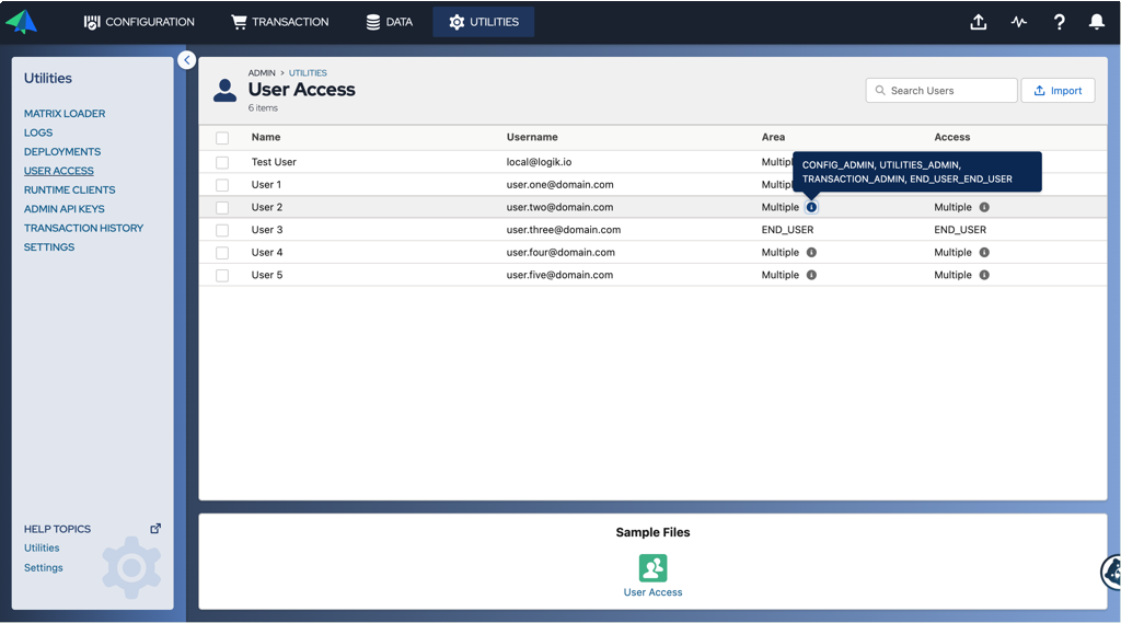 Admin: User Access Control