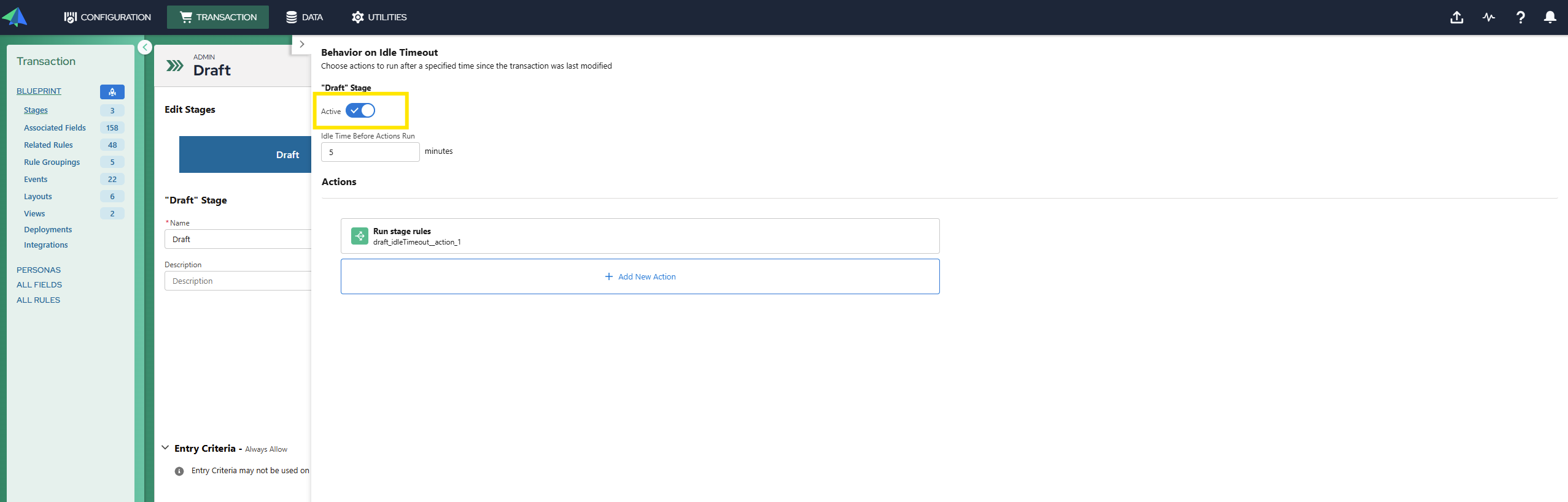 Transaction Manager: stages