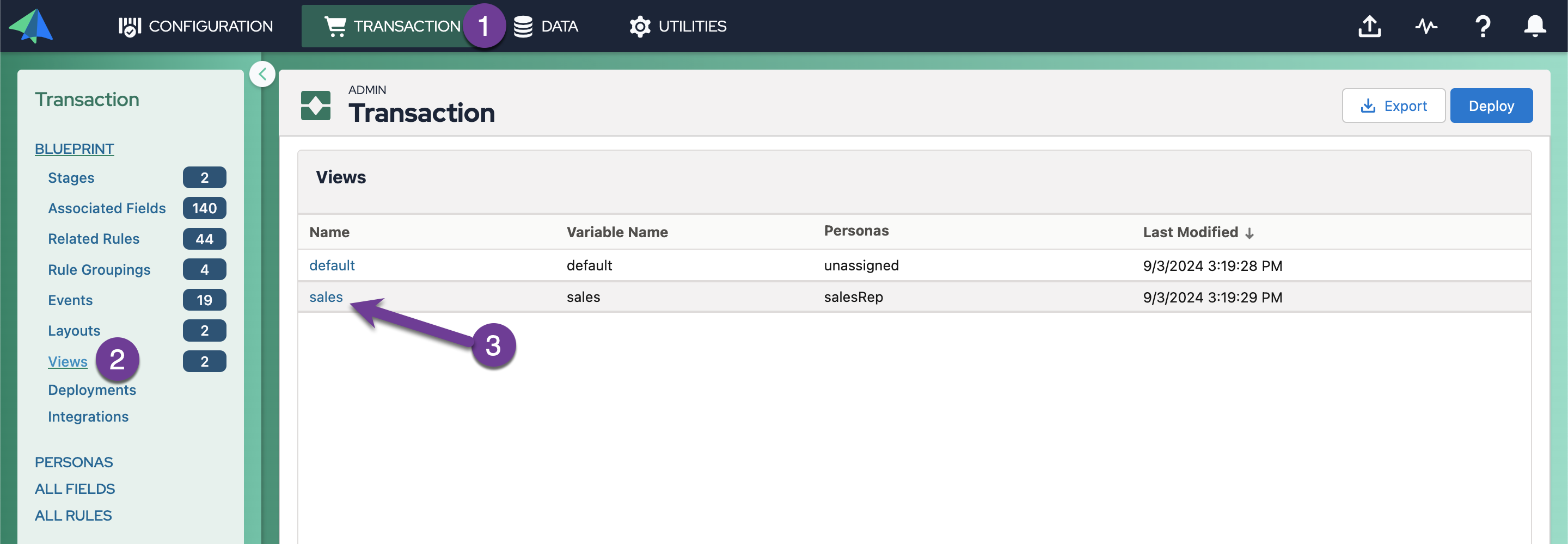 Transaction details