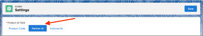 Select partner screen