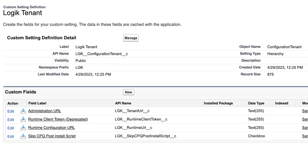 Tenant screen