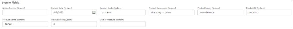 Layout editor screen