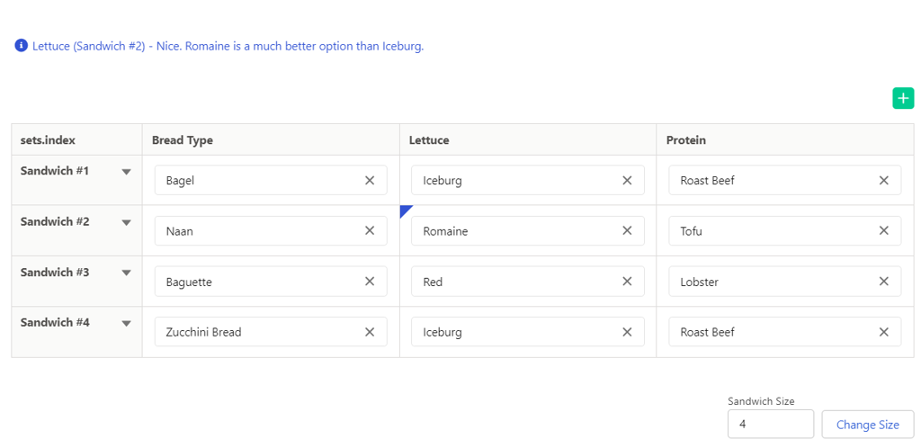 Message settings