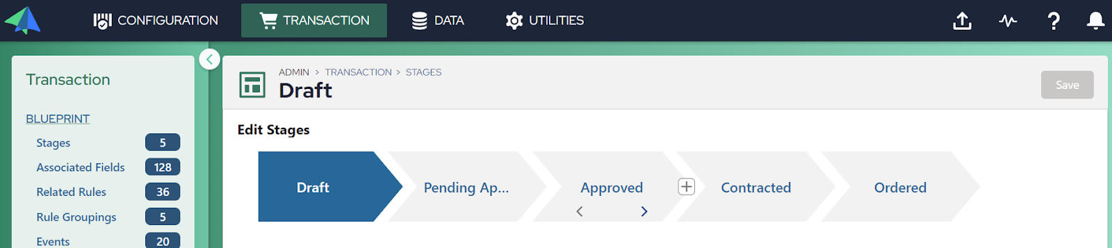 Transaction Manager: stages