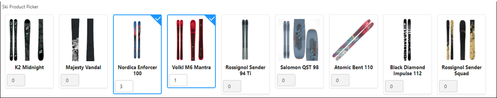 Visual picker