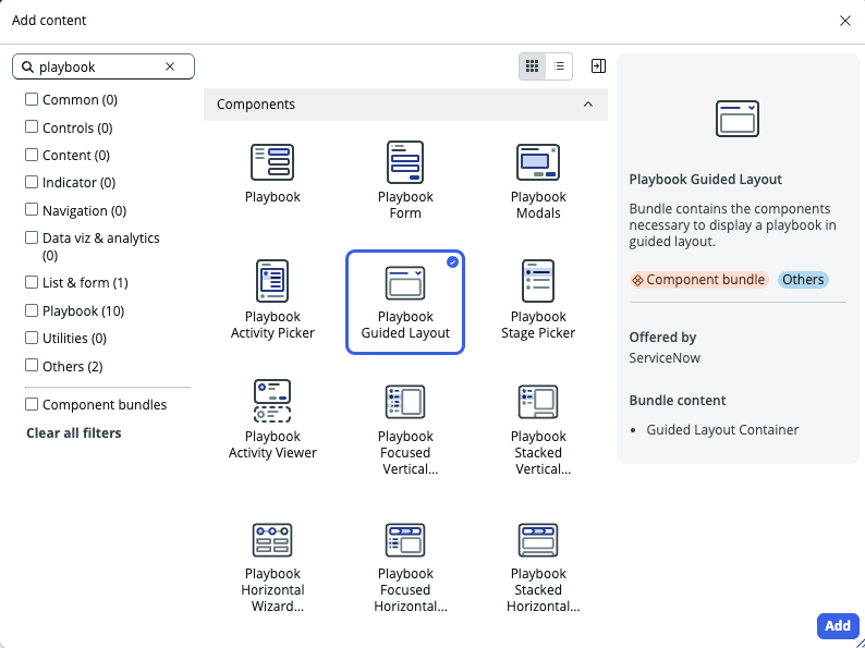 Screenshot showing the Guided Layout bundle.
