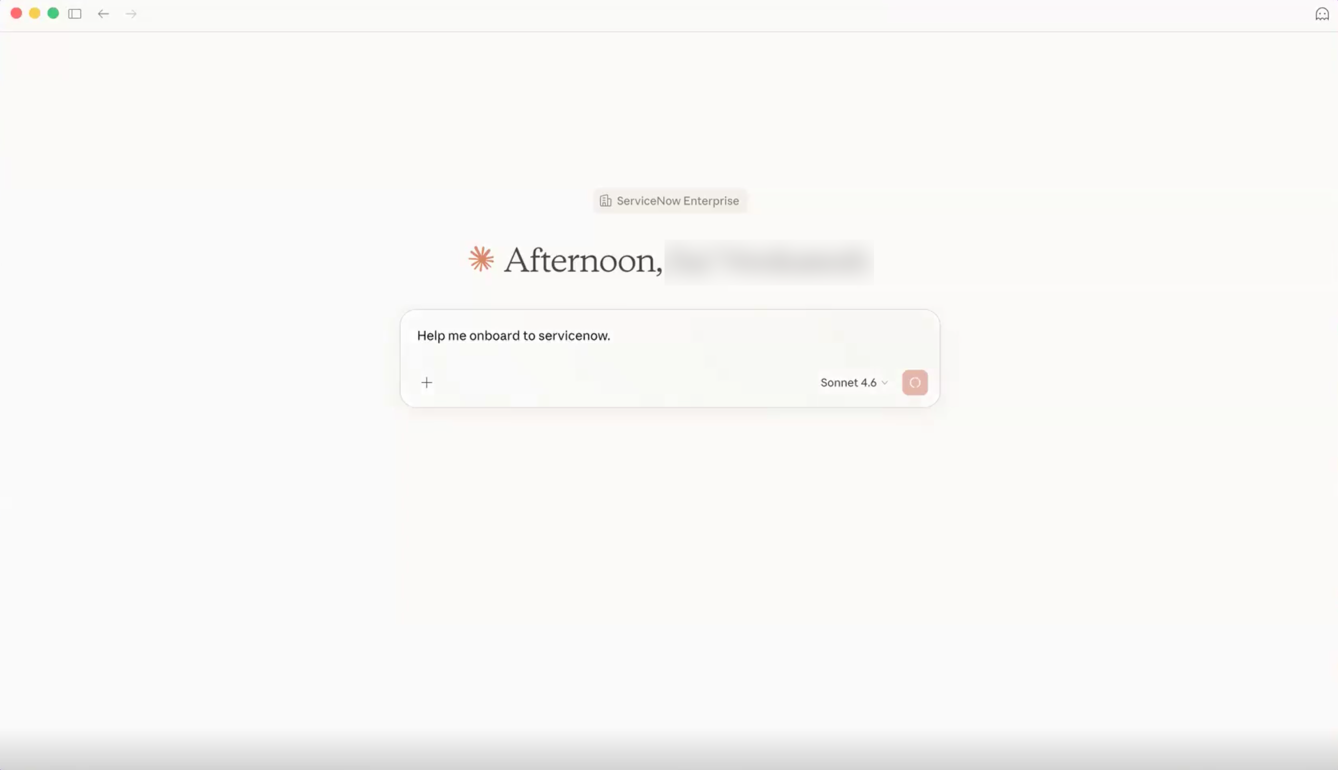 End user can trigger the playbook through a Claude chat.