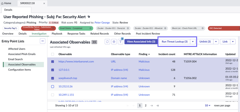 Run Threat Lookup