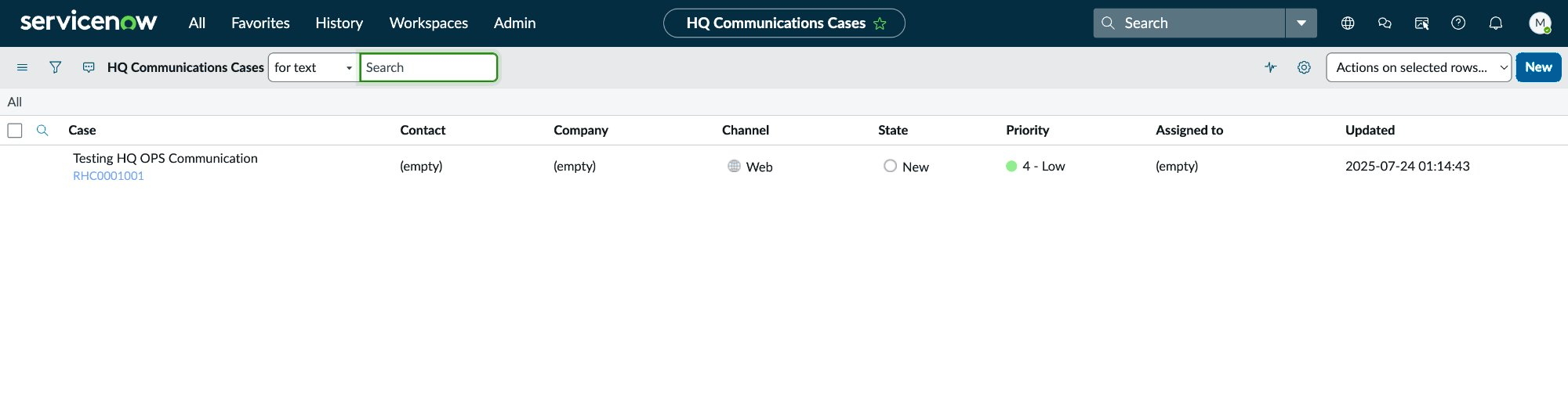 List of Retail HQ operations cases