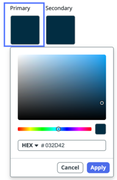 Your brand's primary color