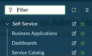 All menu with each button displayed with Show all buttons without need to hover preference turned on.