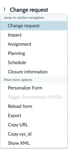More form options personalize form.