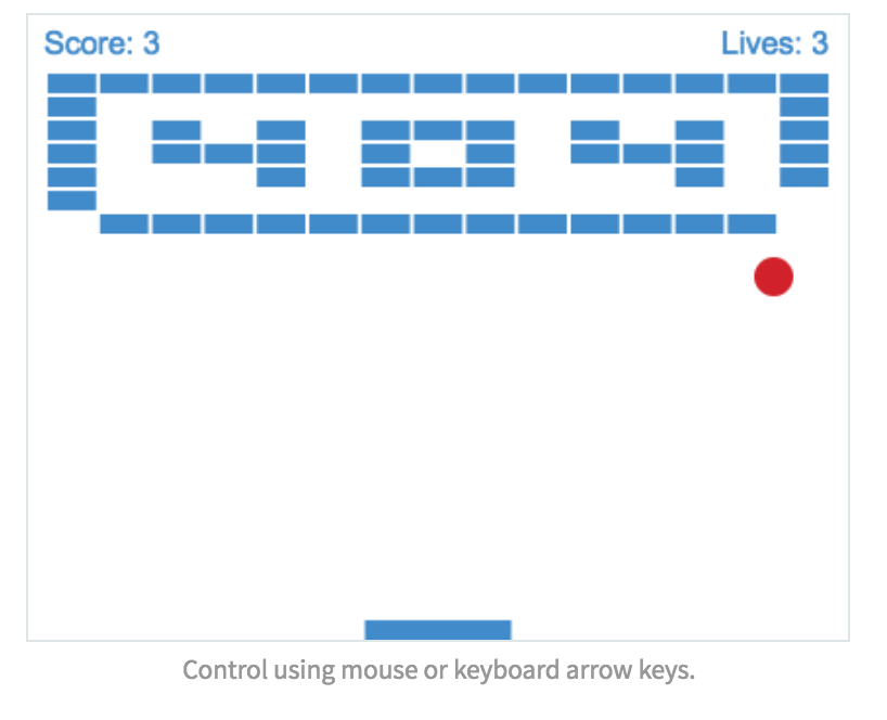 Breakout Game widget