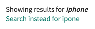 Typo handling example
