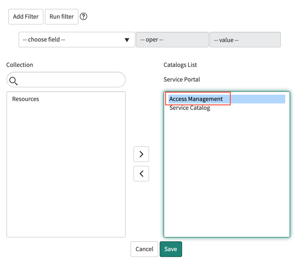 Add Access Management.