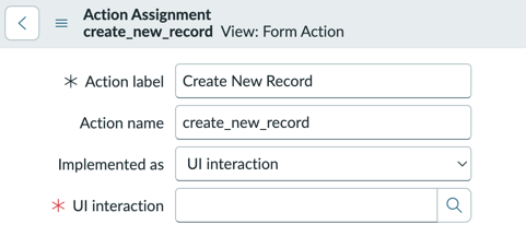 UI interaction field