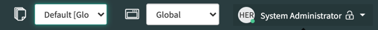 Select the global value.