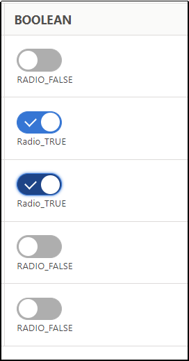 Boolean field