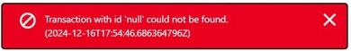 Error message