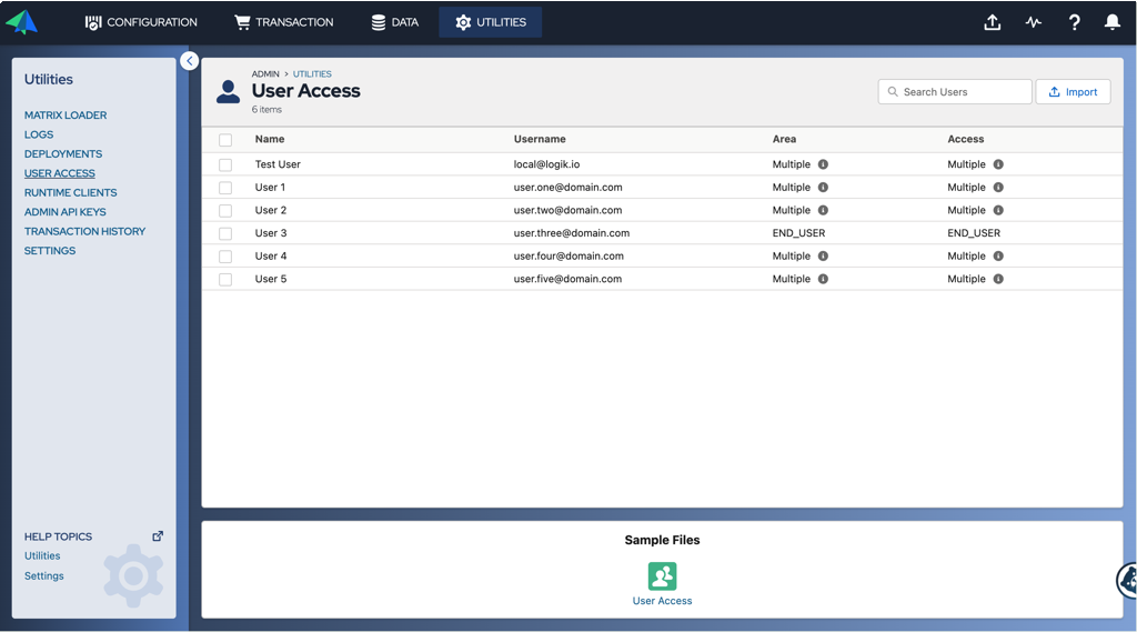 Admin: User Access Control