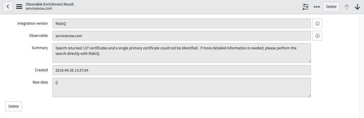 複数の証明書が見つかった SSL 証明書ルックアップ