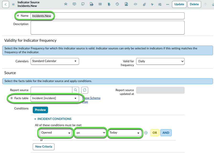 Create indicator sources