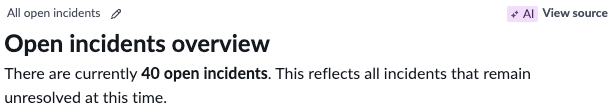 Response in an exploration without record level analytics.