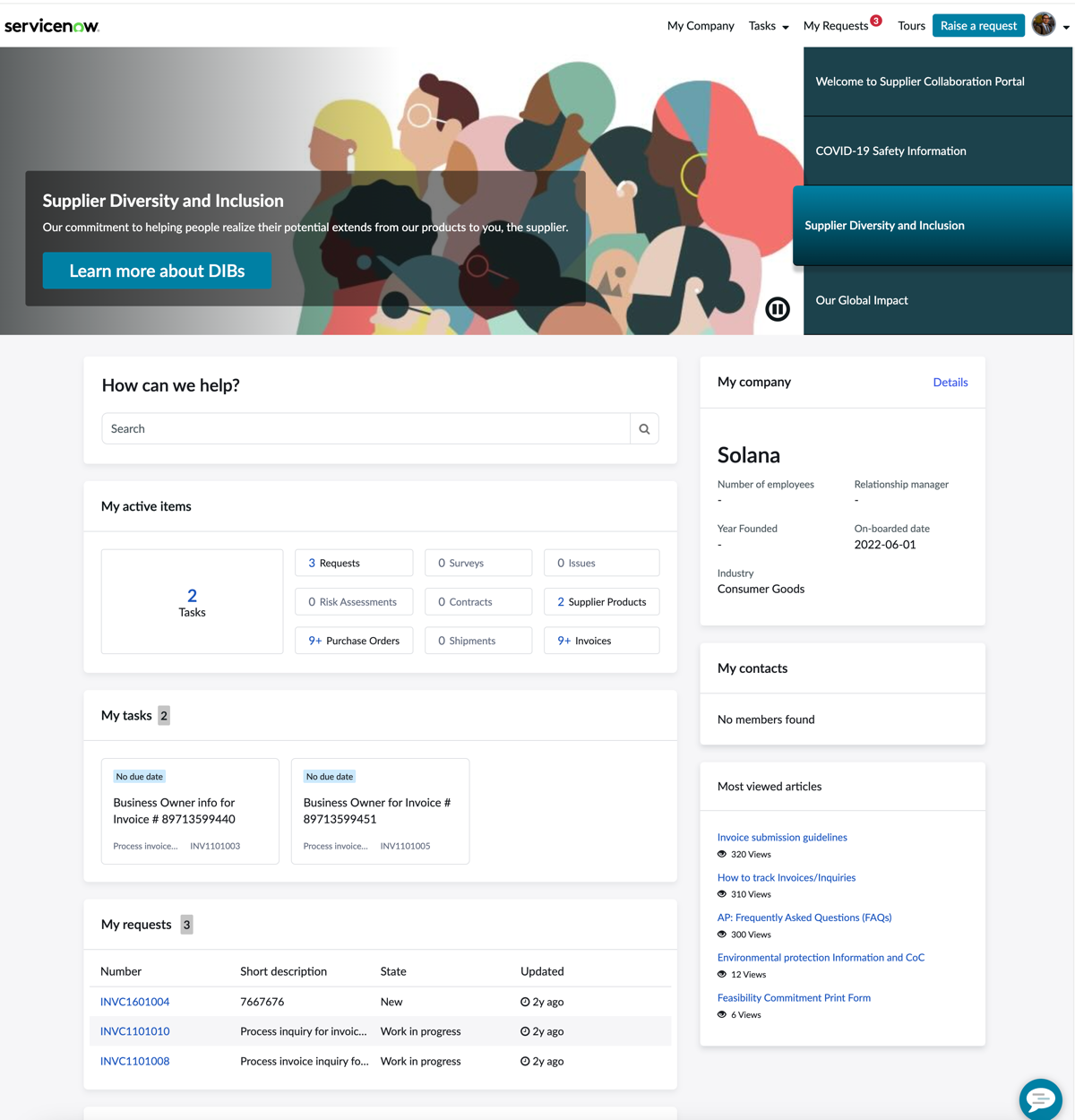 Supplier collaboration portal