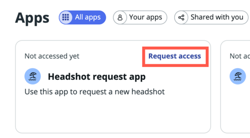 Request access link