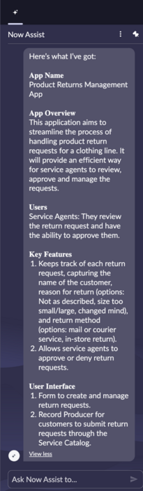 Summary of the application requirements based on the conversation with the user.