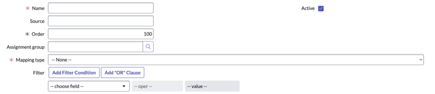 イベントフィールドマッピング