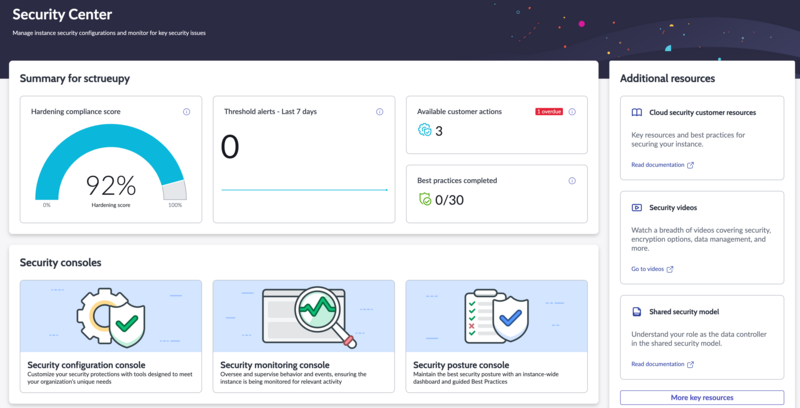 Security Center-Homepage