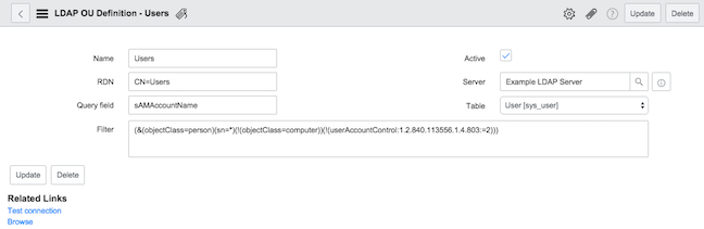 LDAP-OU-Definitionsformular